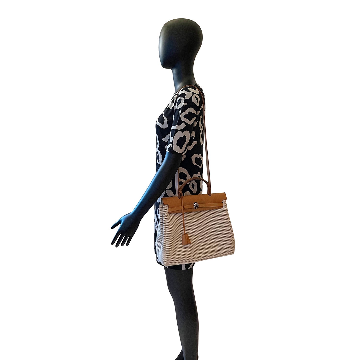 HermÃƒÆ’Ã‚Â¨s Herbag PM Toile Beige