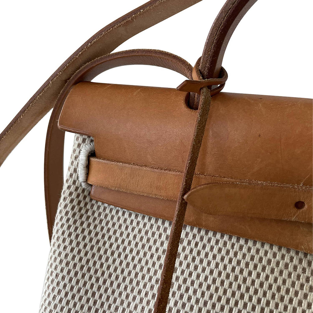 HermÃƒÆ’Ã‚Â¨s Herbag PM Toile Beige