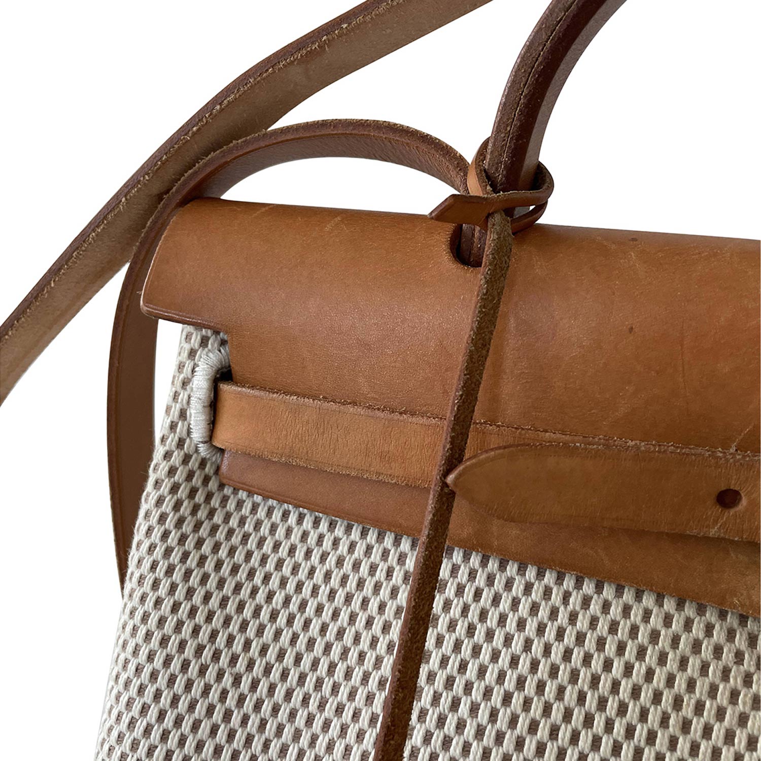 HermÃƒÆ’Ã‚Â¨s Herbag PM Toile Beige