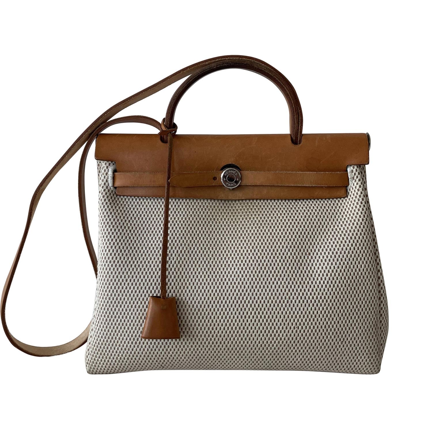 HermÃƒÆ’Ã‚Â¨s Herbag PM Toile Beige