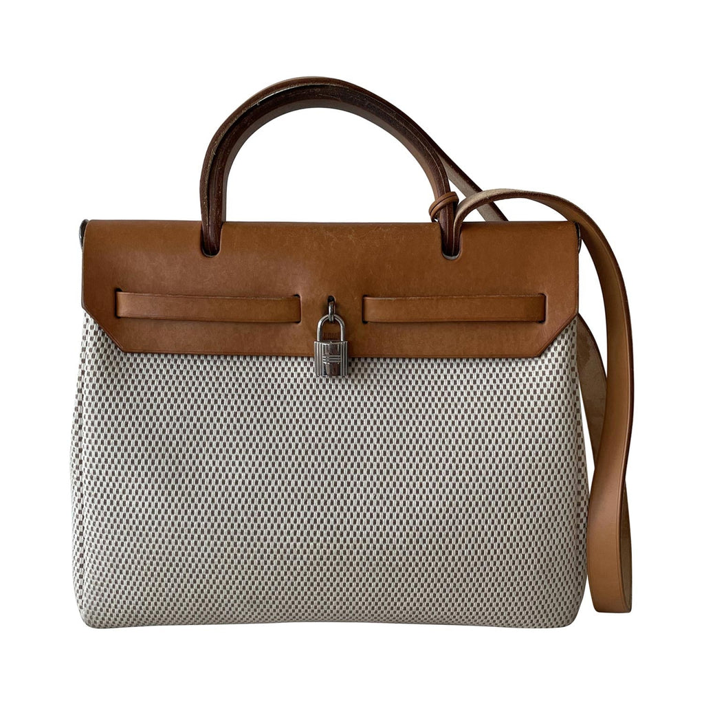 HermÃƒÆ’Ã‚Â¨s Herbag PM Toile Beige