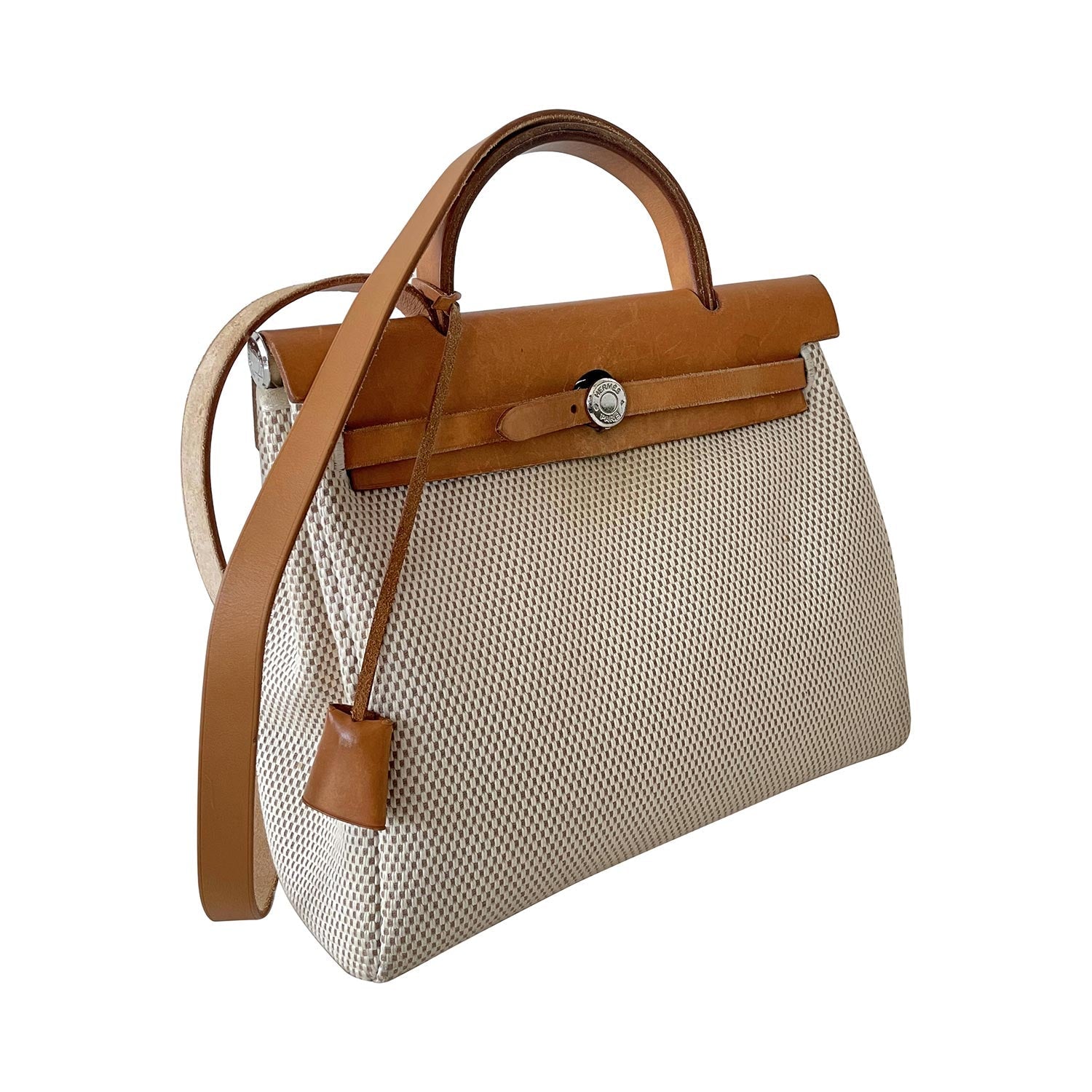 HermÃƒÆ’Ã‚Â¨s Herbag PM Toile Beige
