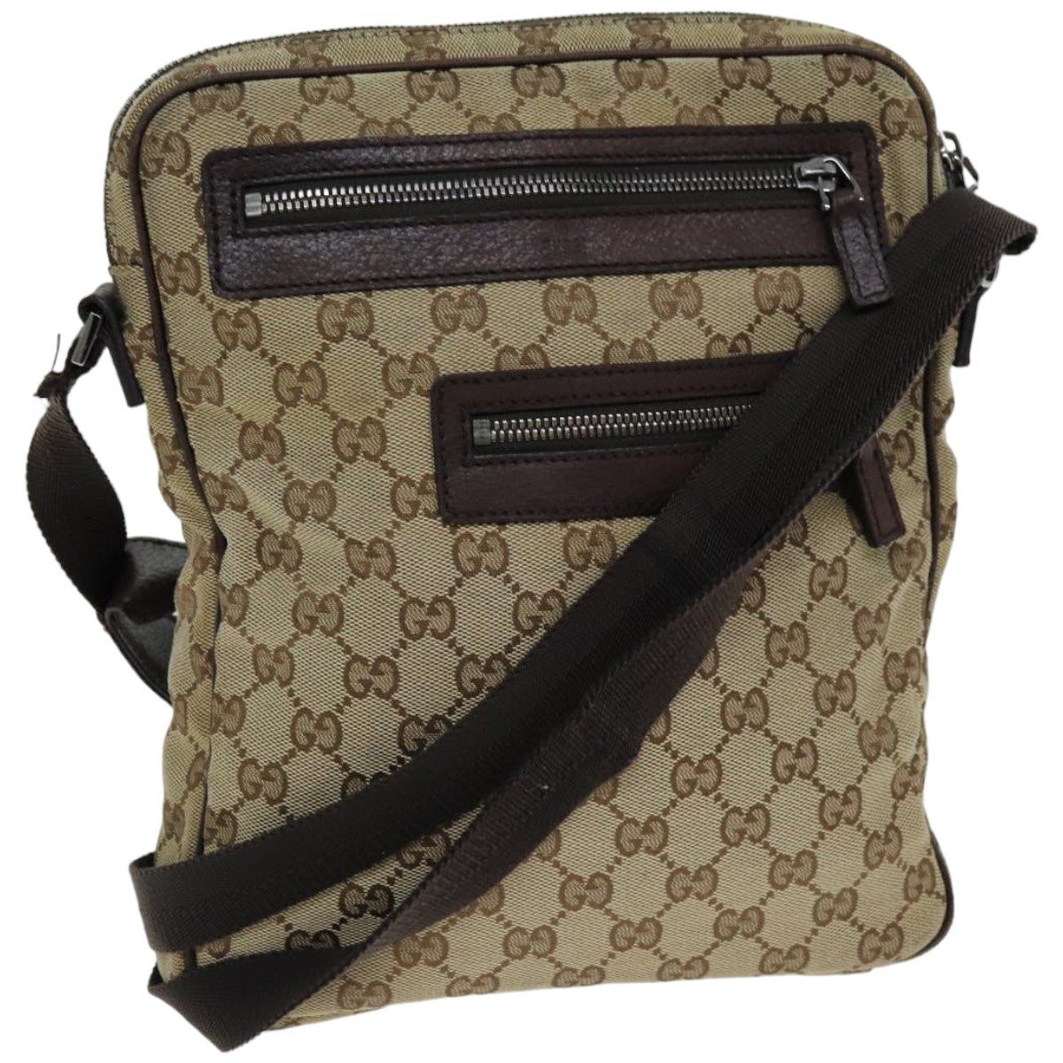 GUCCI GG Canvas Shoulder Bag Beige 92551 hk1276