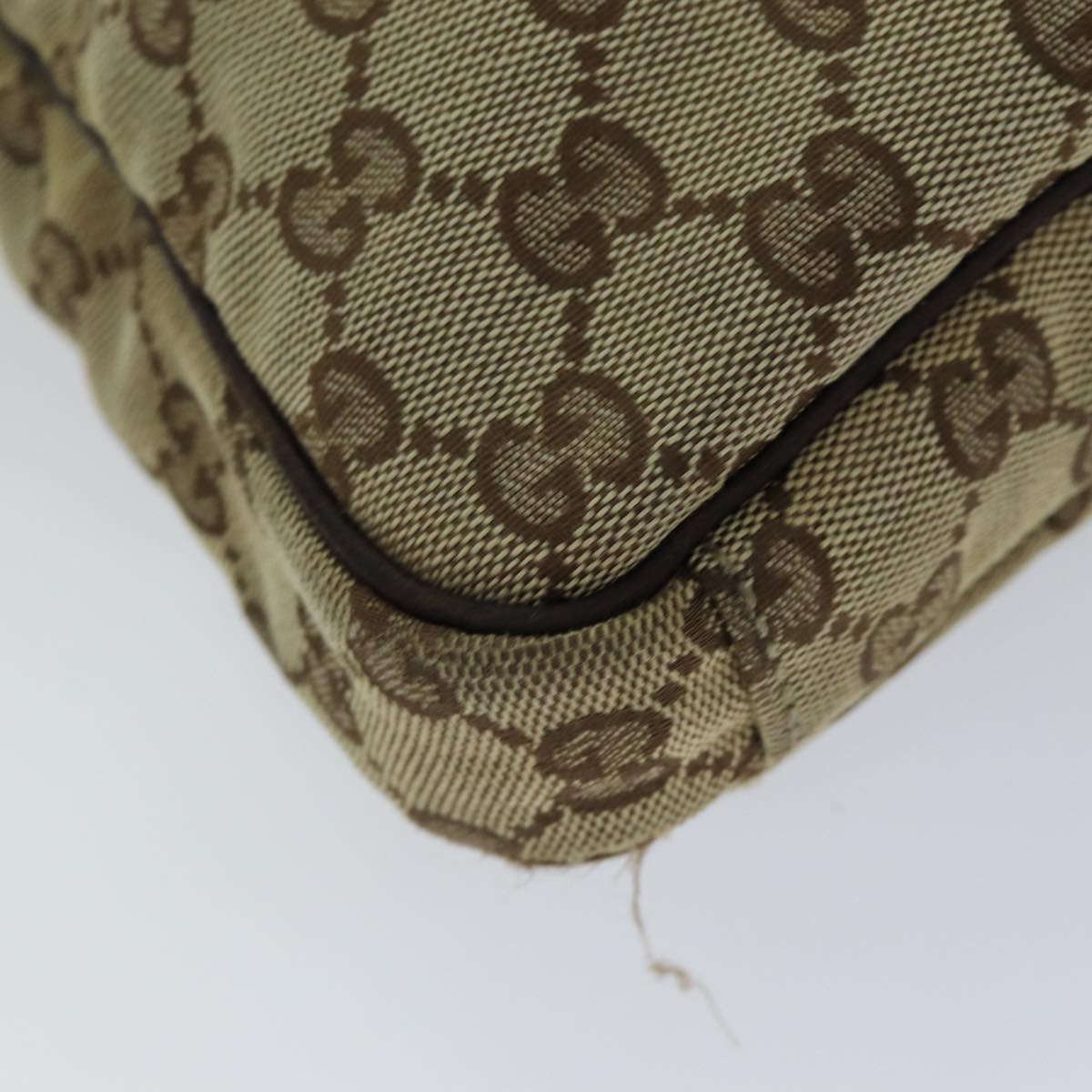 GUCCI GG Canvas Shoulder Bag Beige 92551 hk1276