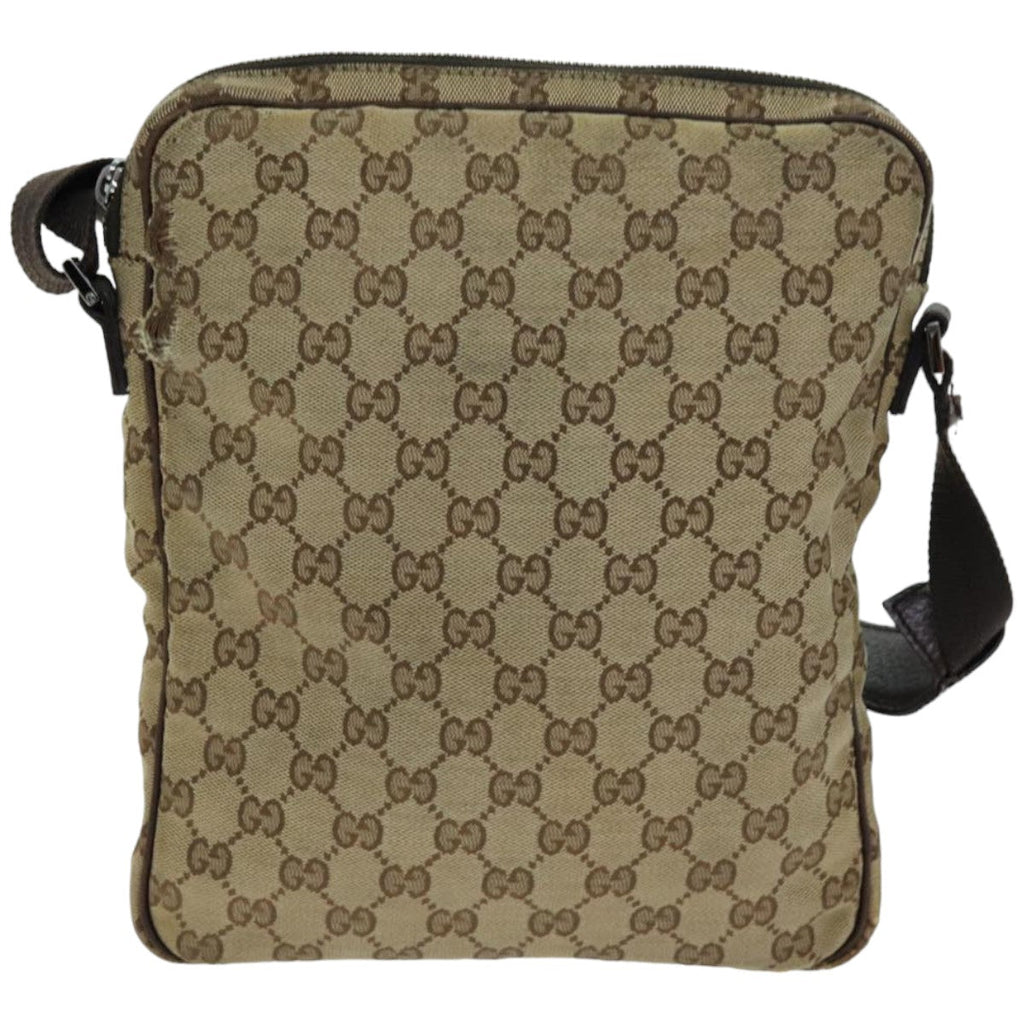 GUCCI GG Canvas Shoulder Bag Beige 92551 hk1276