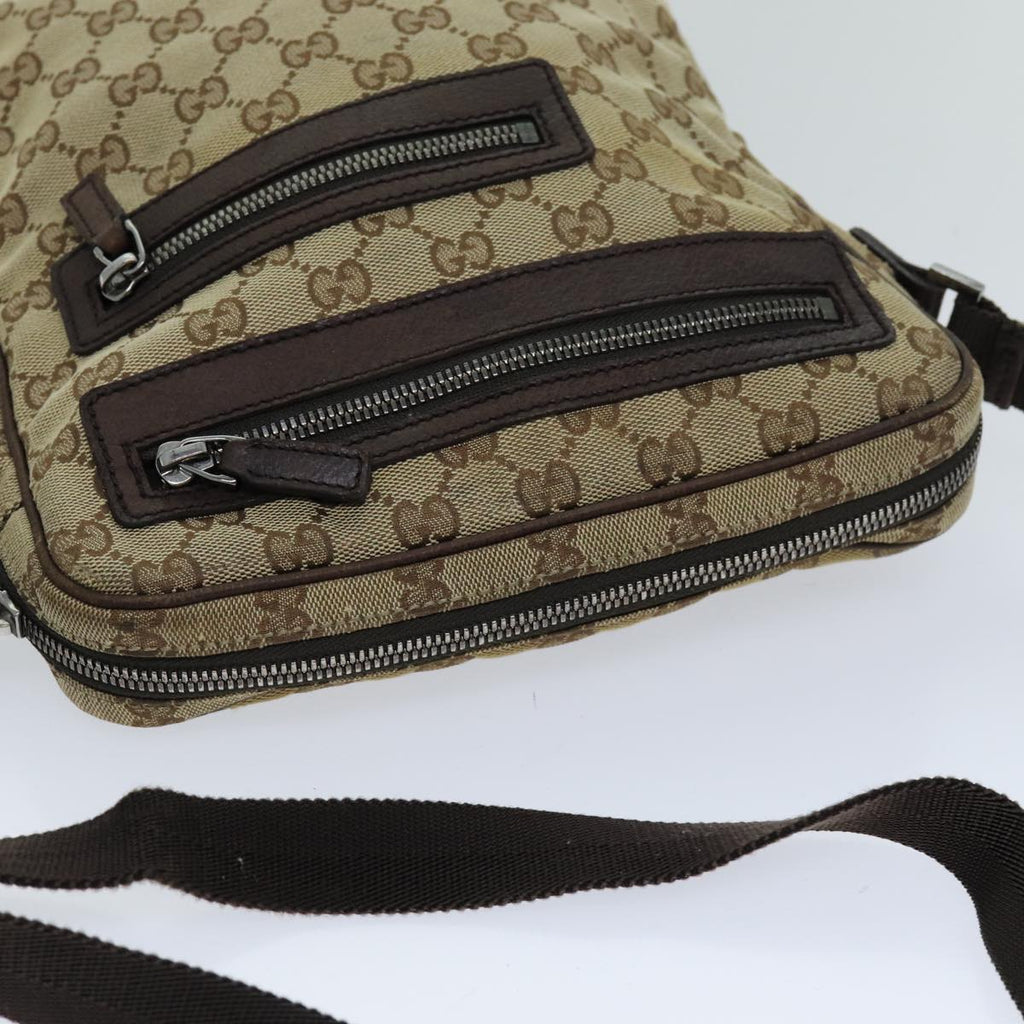 GUCCI GG Canvas Shoulder Bag Beige 92551 hk1276
