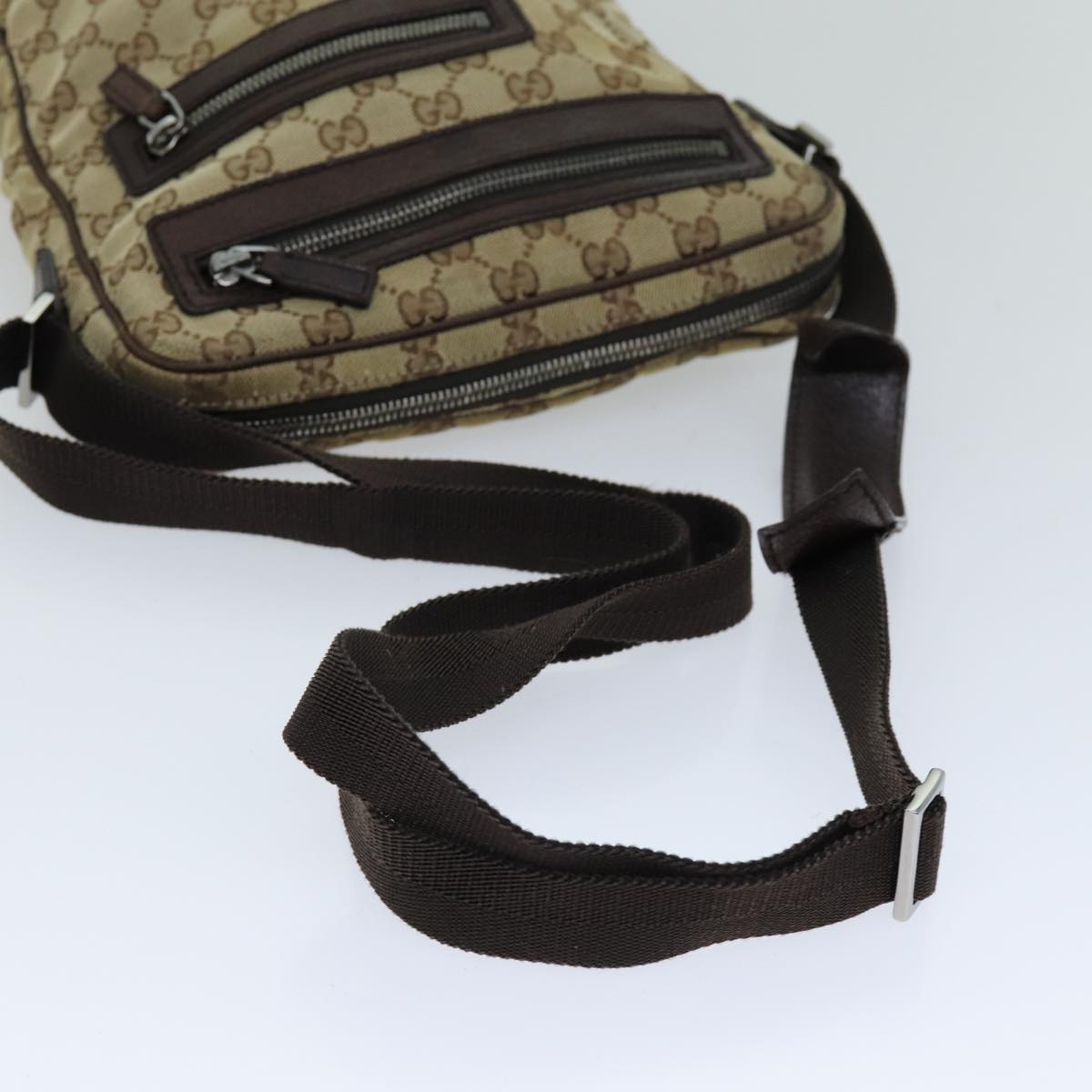 GUCCI GG Canvas Shoulder Bag Beige 92551 hk1276