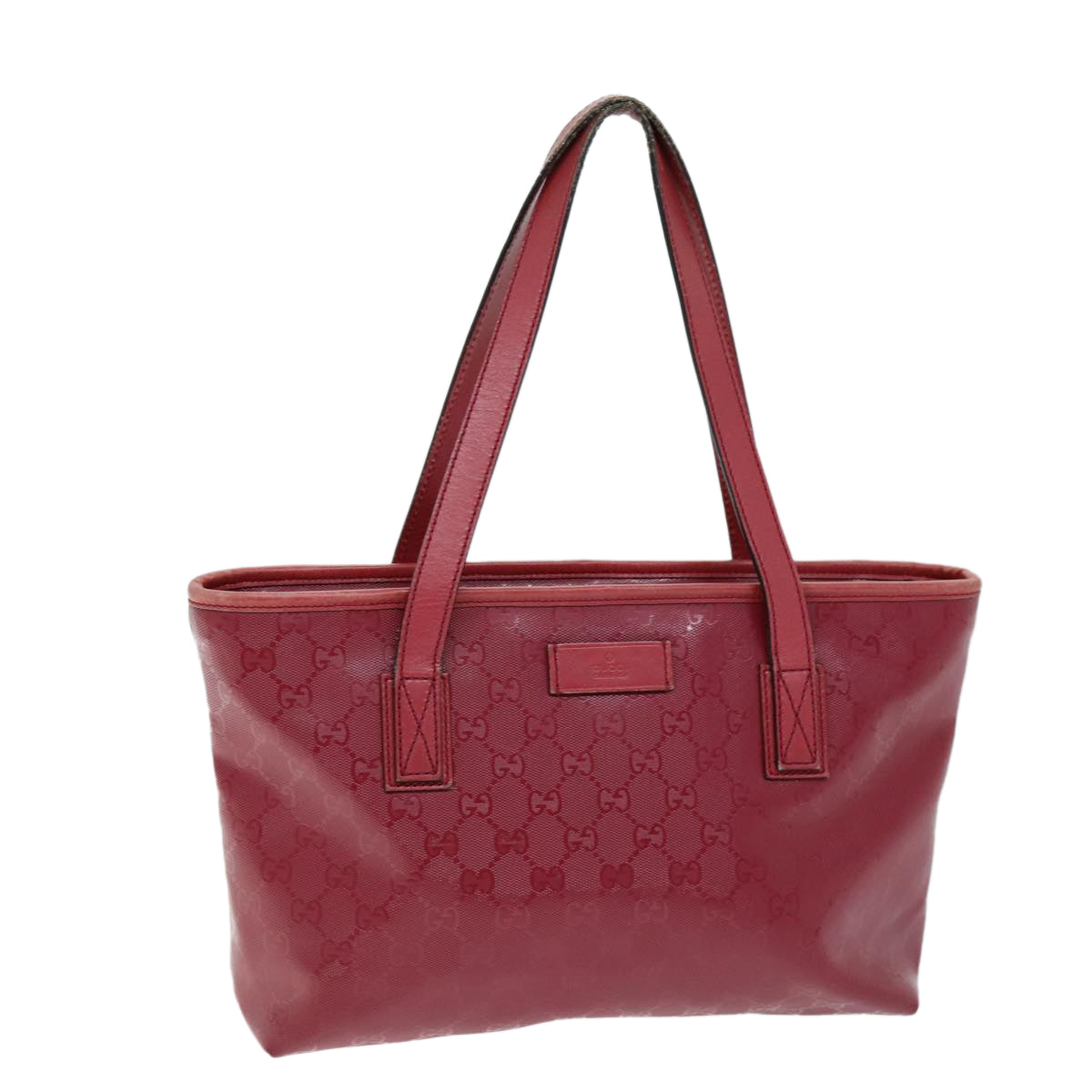 GUCCI GG Canvas Tote Bag Red 211138 hk1291