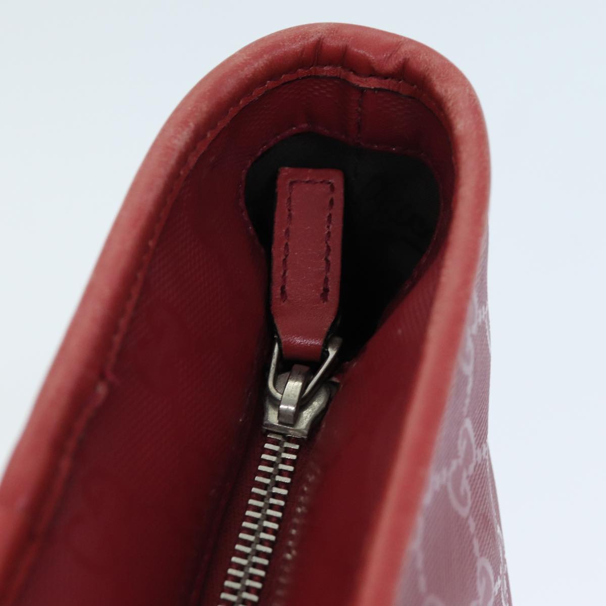 GUCCI GG Canvas Tote Bag Red 211138 hk1291