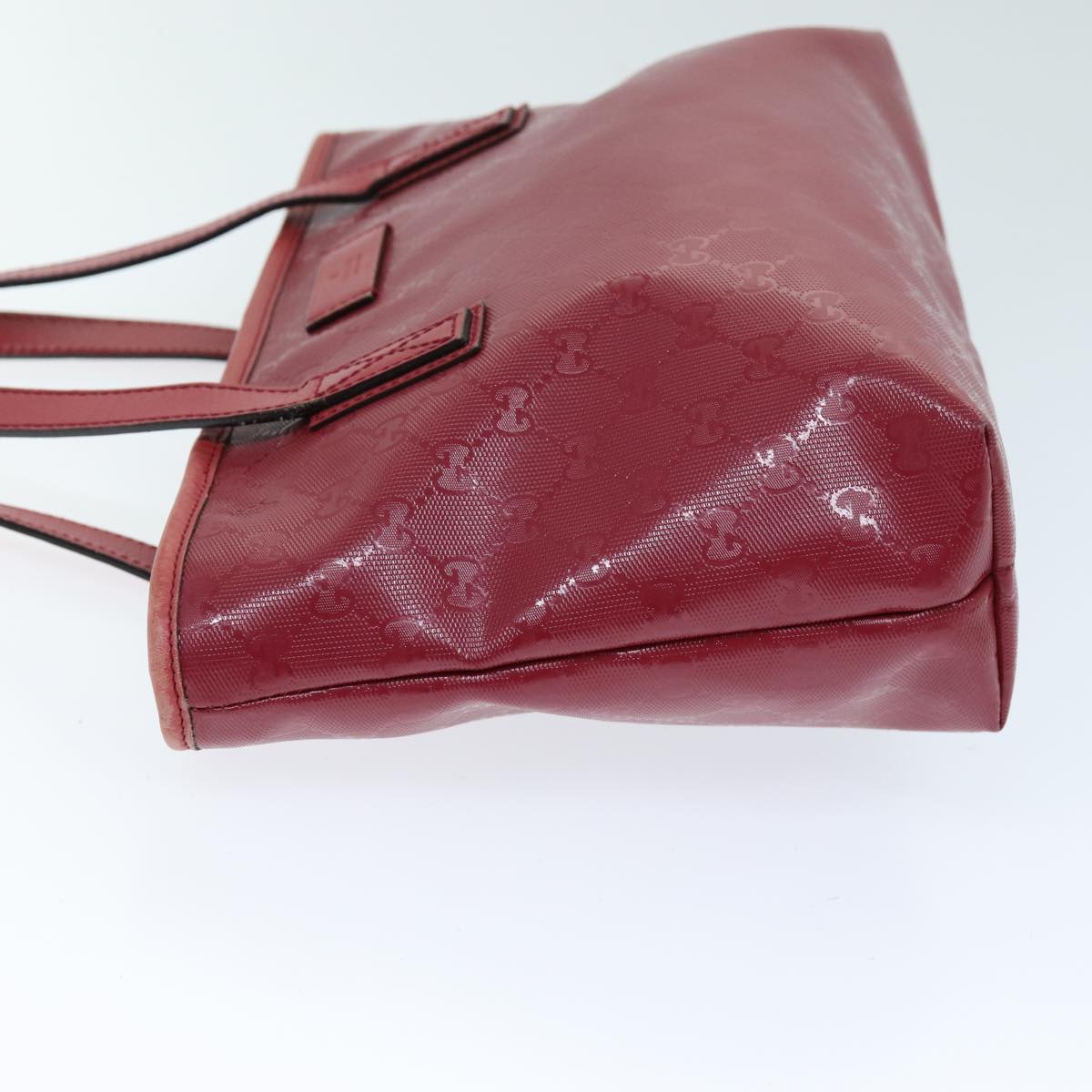 GUCCI GG Canvas Tote Bag Red 211138 hk1291