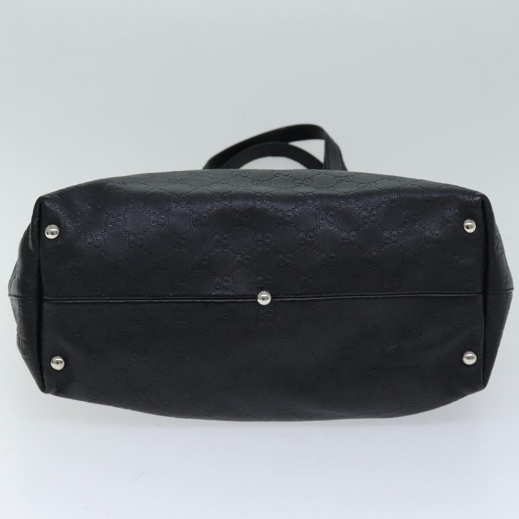 GUCCI GG Canvas Guccissima Horsebit Tote Bag Black 229852 hk1292