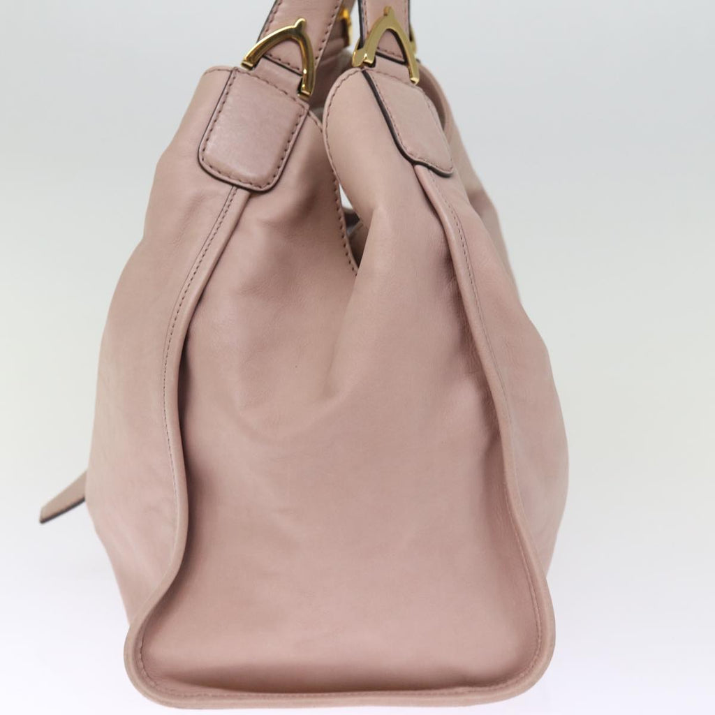 GUCCI Tote Bag Leather Pink 296856 hk1293