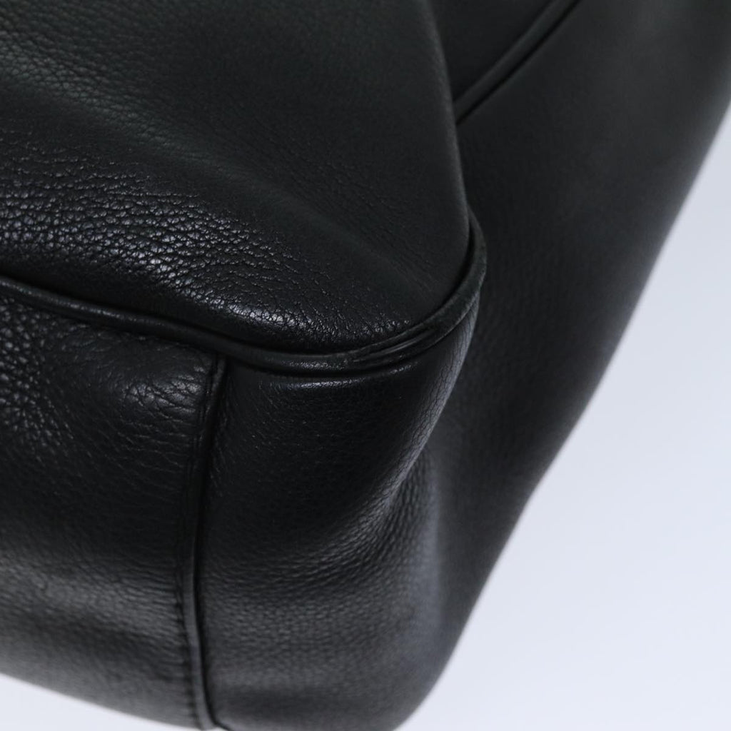 GUCCI Hand Bag Leather 2way Black hk1295