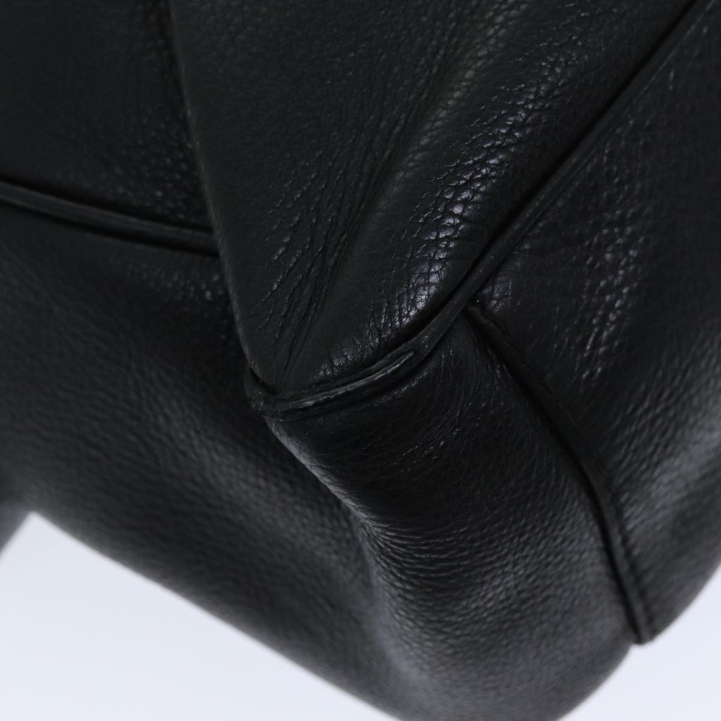 GUCCI Hand Bag Leather 2way Black hk1295