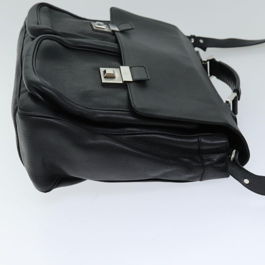 GUCCI Hand Bag Leather 2way Black hk1295