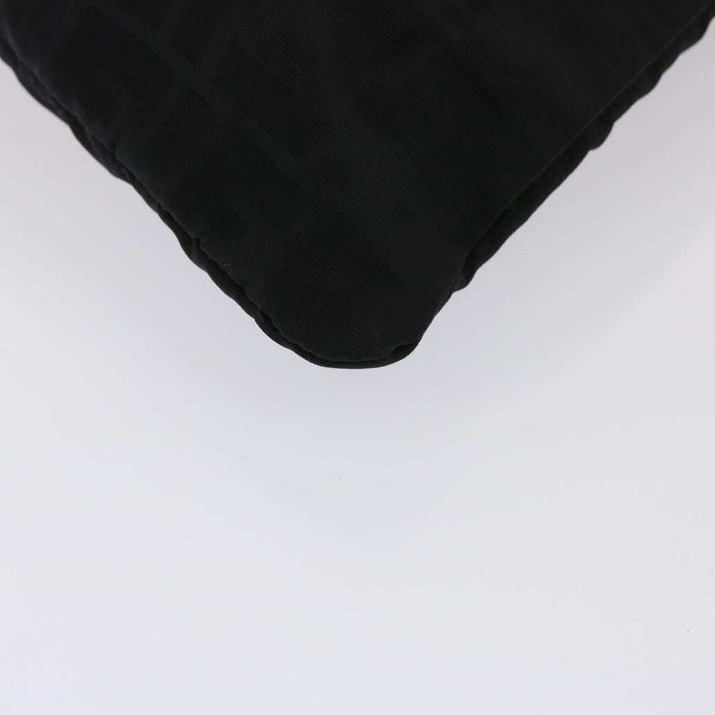 FENDI Zucca Canvas Shoulder Bag Black hk1299