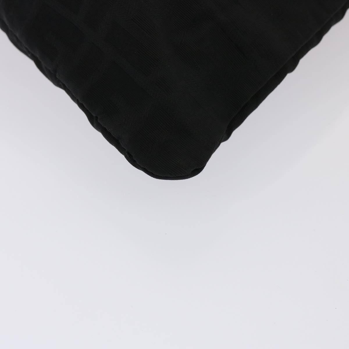 FENDI Zucca Canvas Shoulder Bag Black hk1299