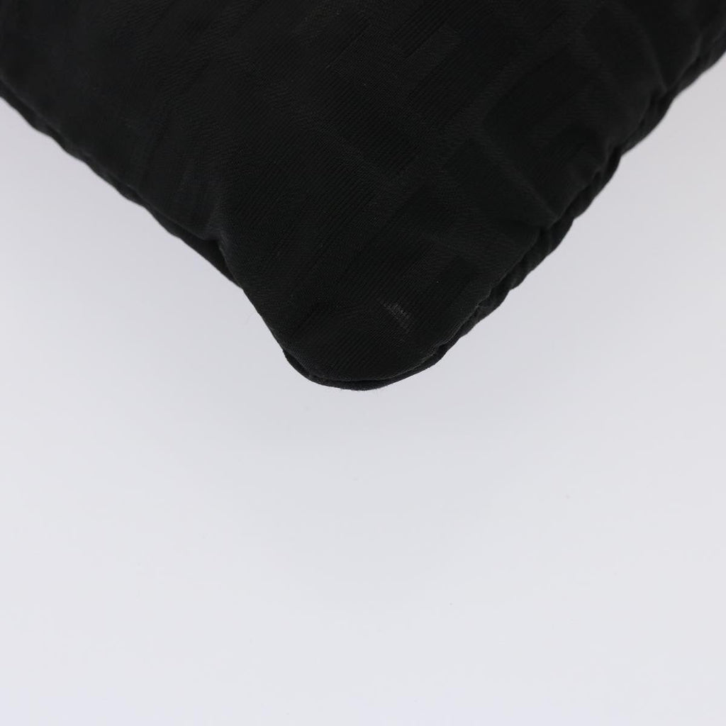 FENDI Zucca Canvas Shoulder Bag Black hk1299