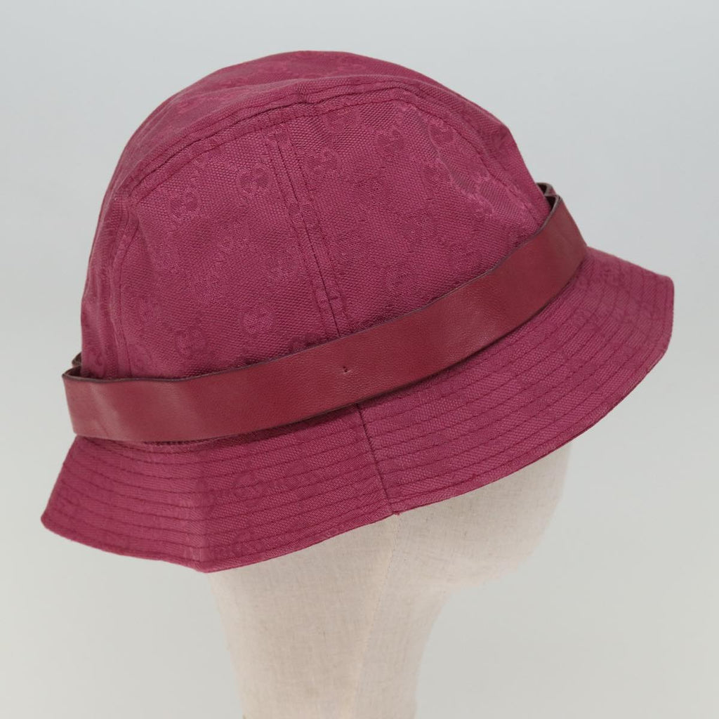 GUCCI GG Canvas Hat M Red 030367 hk1310