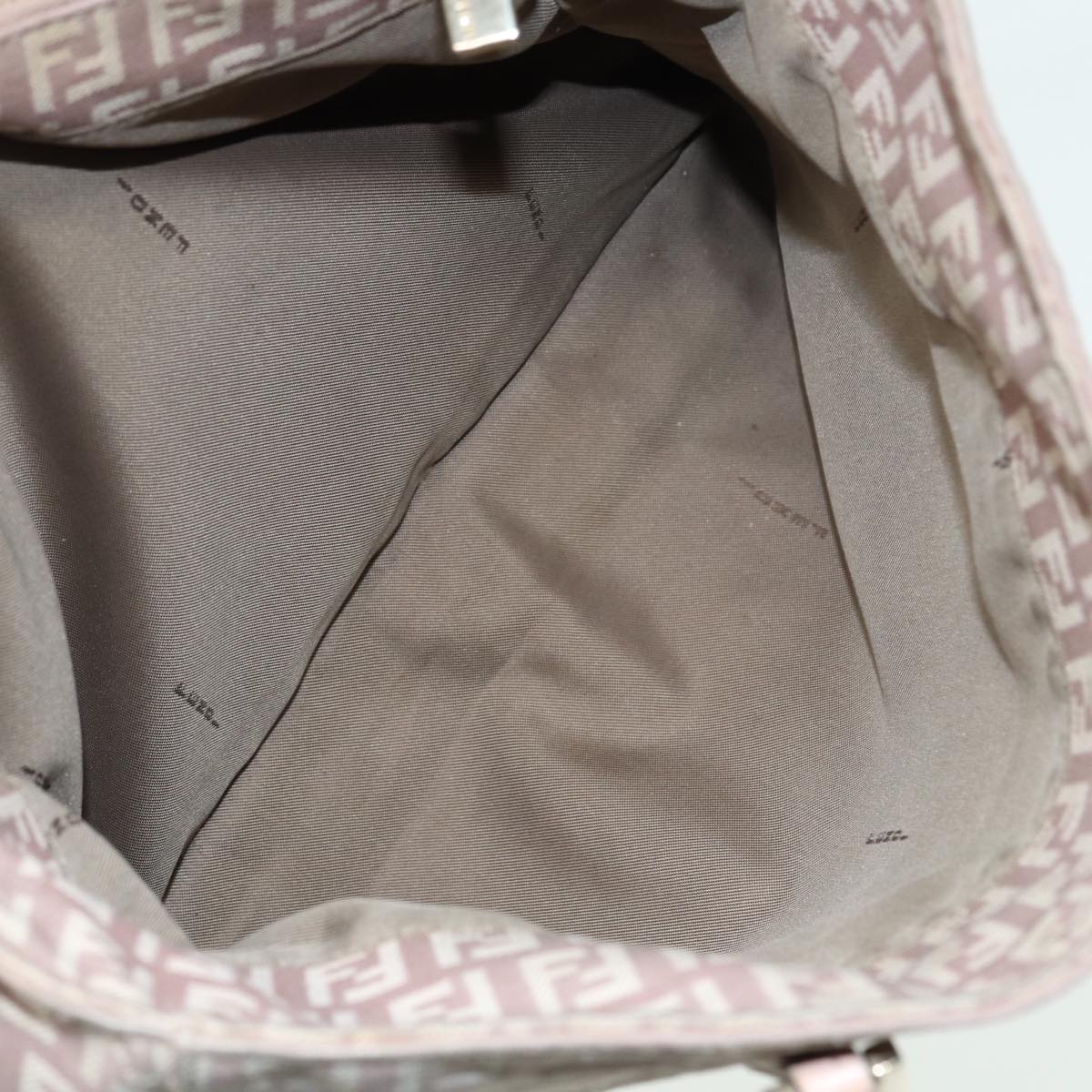 FENDI Zucchino Canvas Hand Bag Pink hk1386