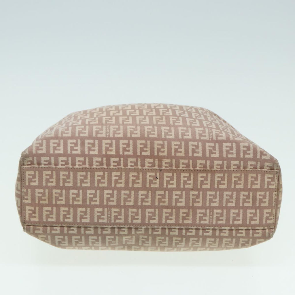 FENDI Zucchino Canvas Hand Bag Pink hk1386