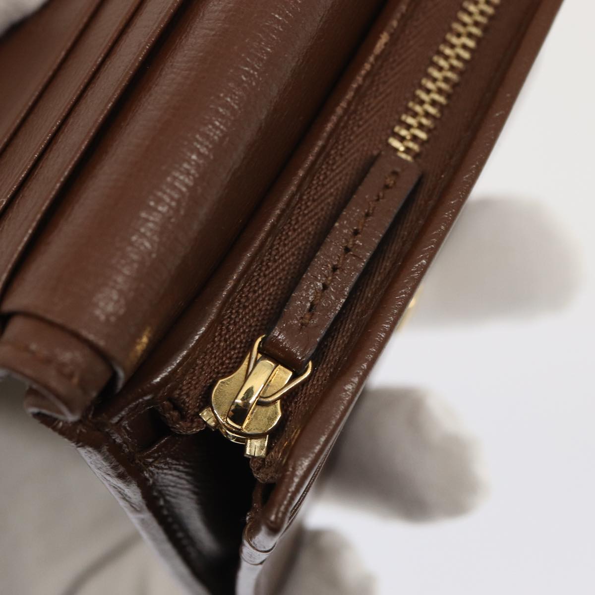 GUCCI Horsebit GG Supreme Compact Wallet PVC Beige 621887 hk1408