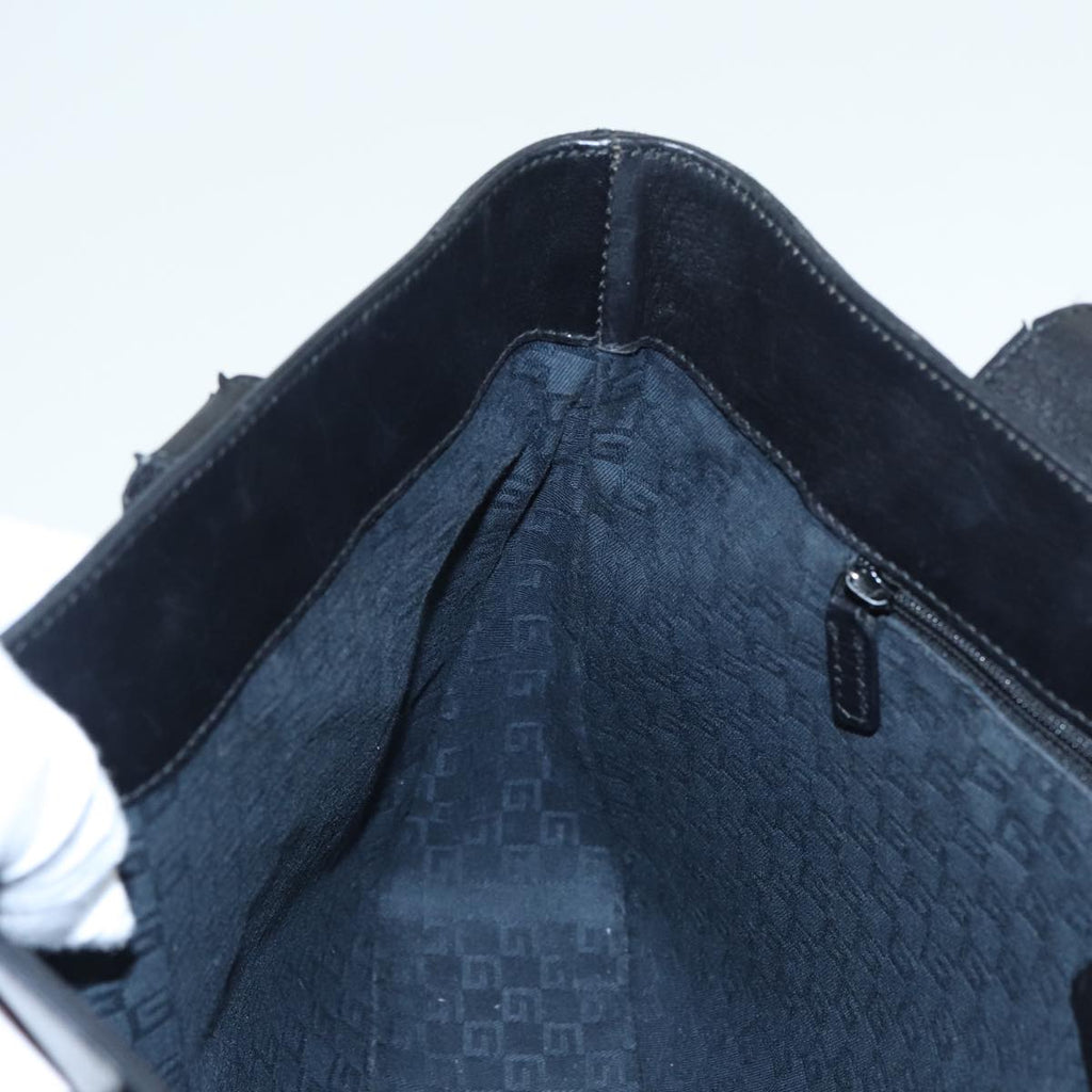GUCCI Tote Bag Leather Black 73983 hk1431