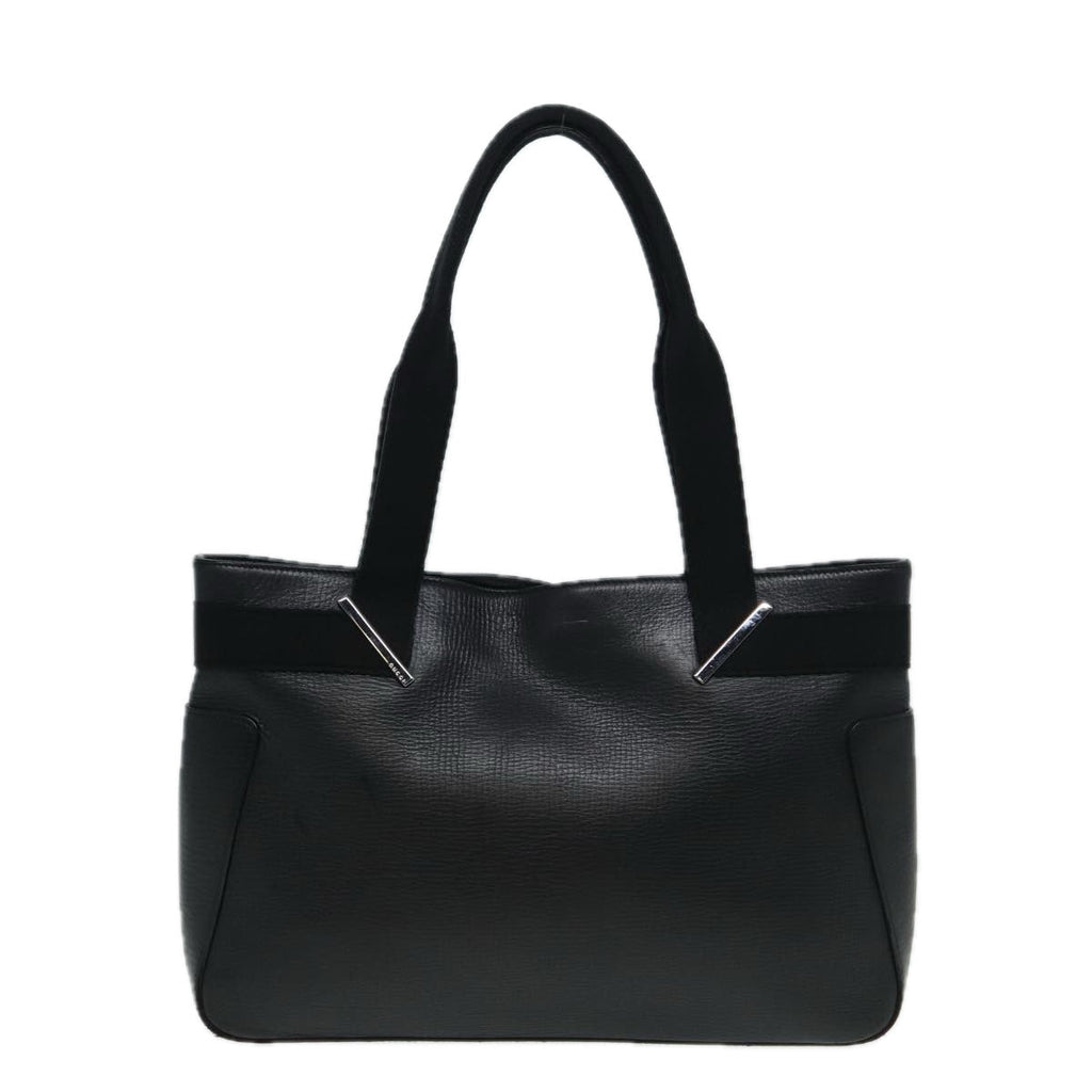 GUCCI Tote Bag Leather Black 73983 hk1431