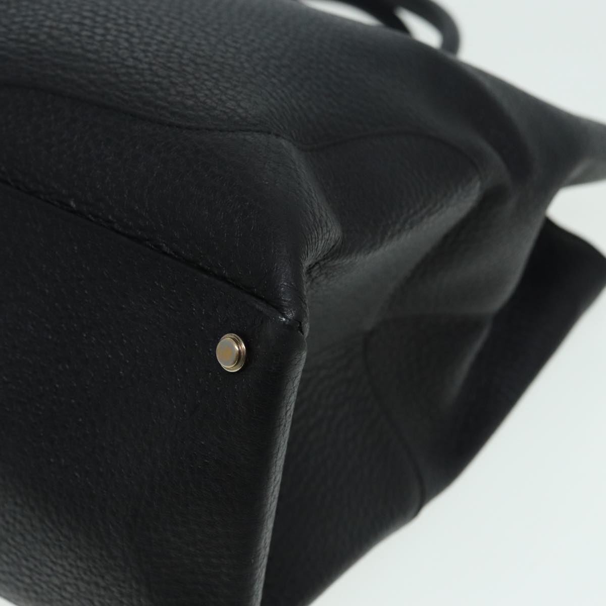 GUCCI Hand Bag Leather Black 130994 hk1433