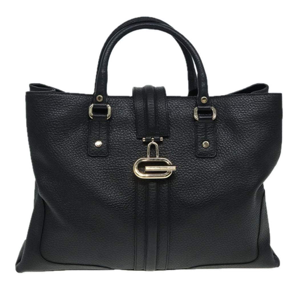 GUCCI Hand Bag Leather Black 130994 hk1433