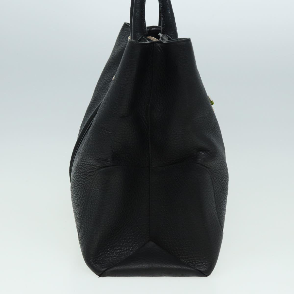 GUCCI Hand Bag Leather Black 130994 hk1433