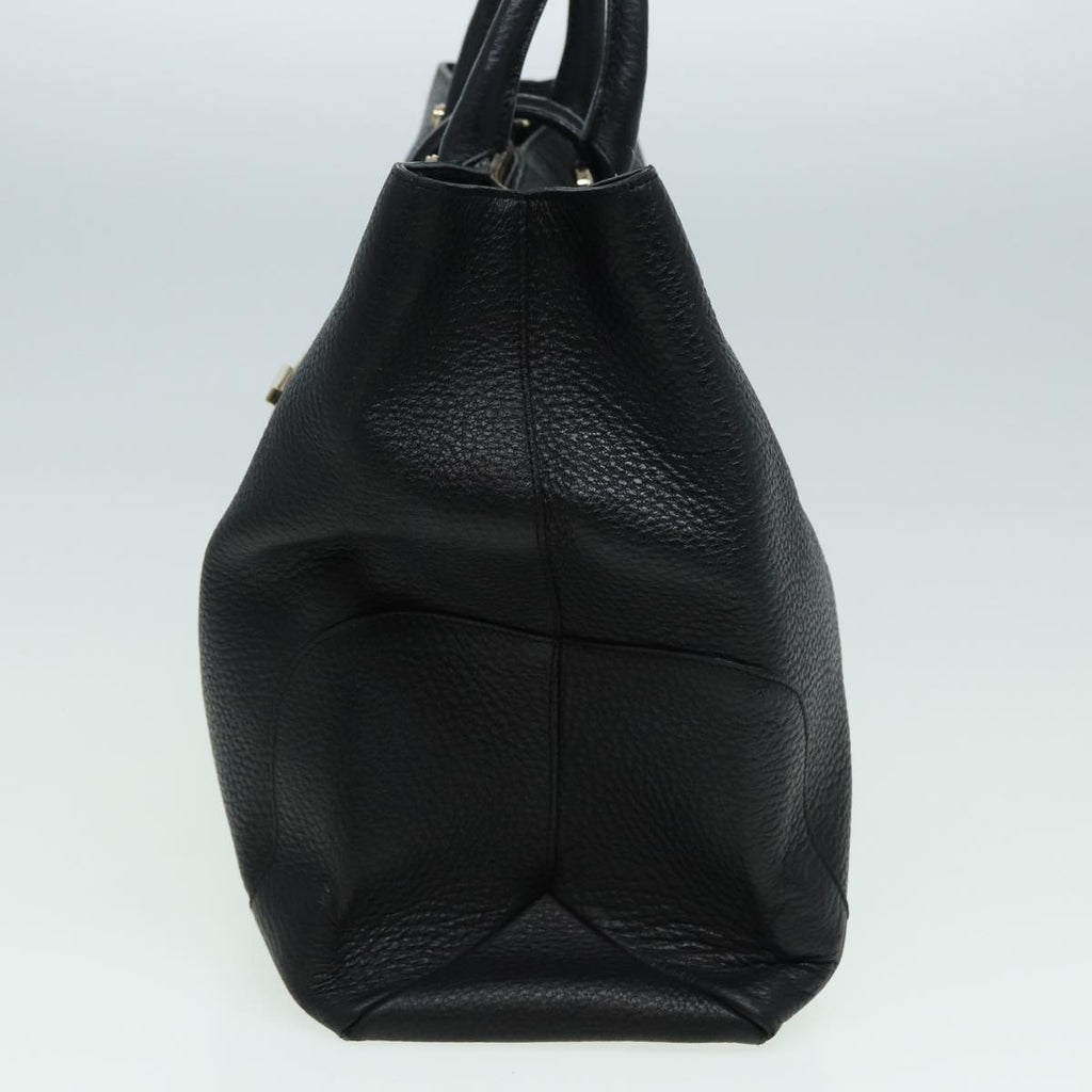 GUCCI Hand Bag Leather Black 130994 hk1433