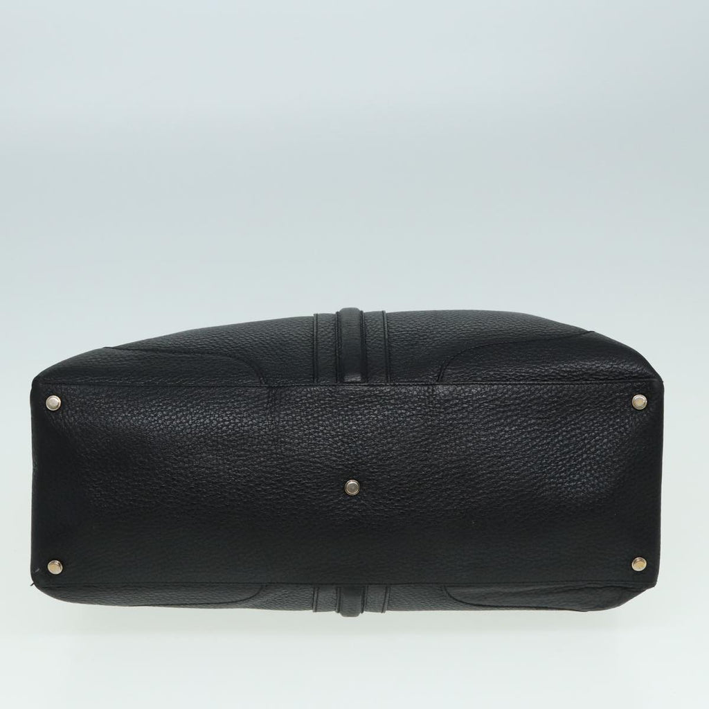 GUCCI Hand Bag Leather Black 130994 hk1433