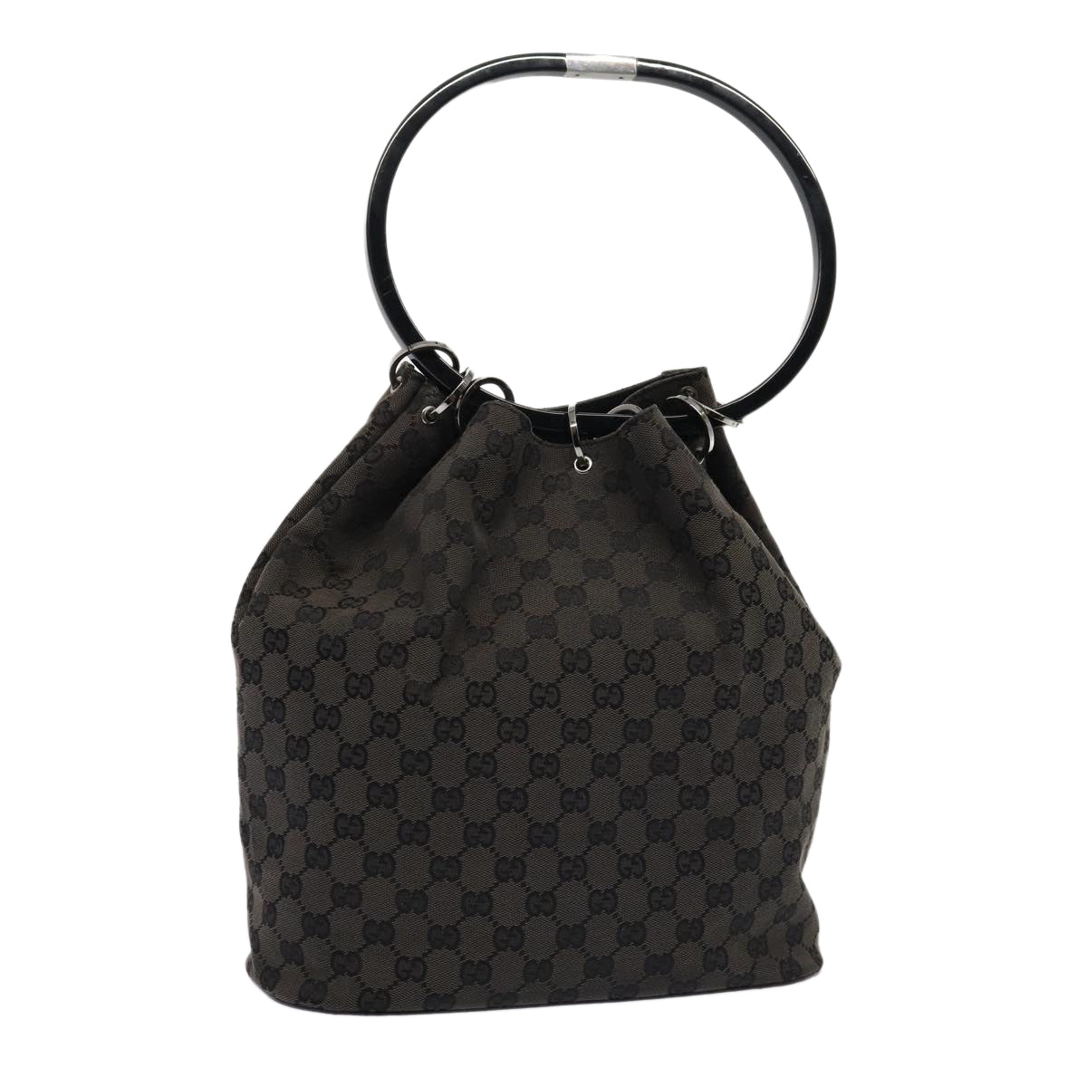 GUCCI GG Canvas Hand Bag Black 001 3738 hk1441