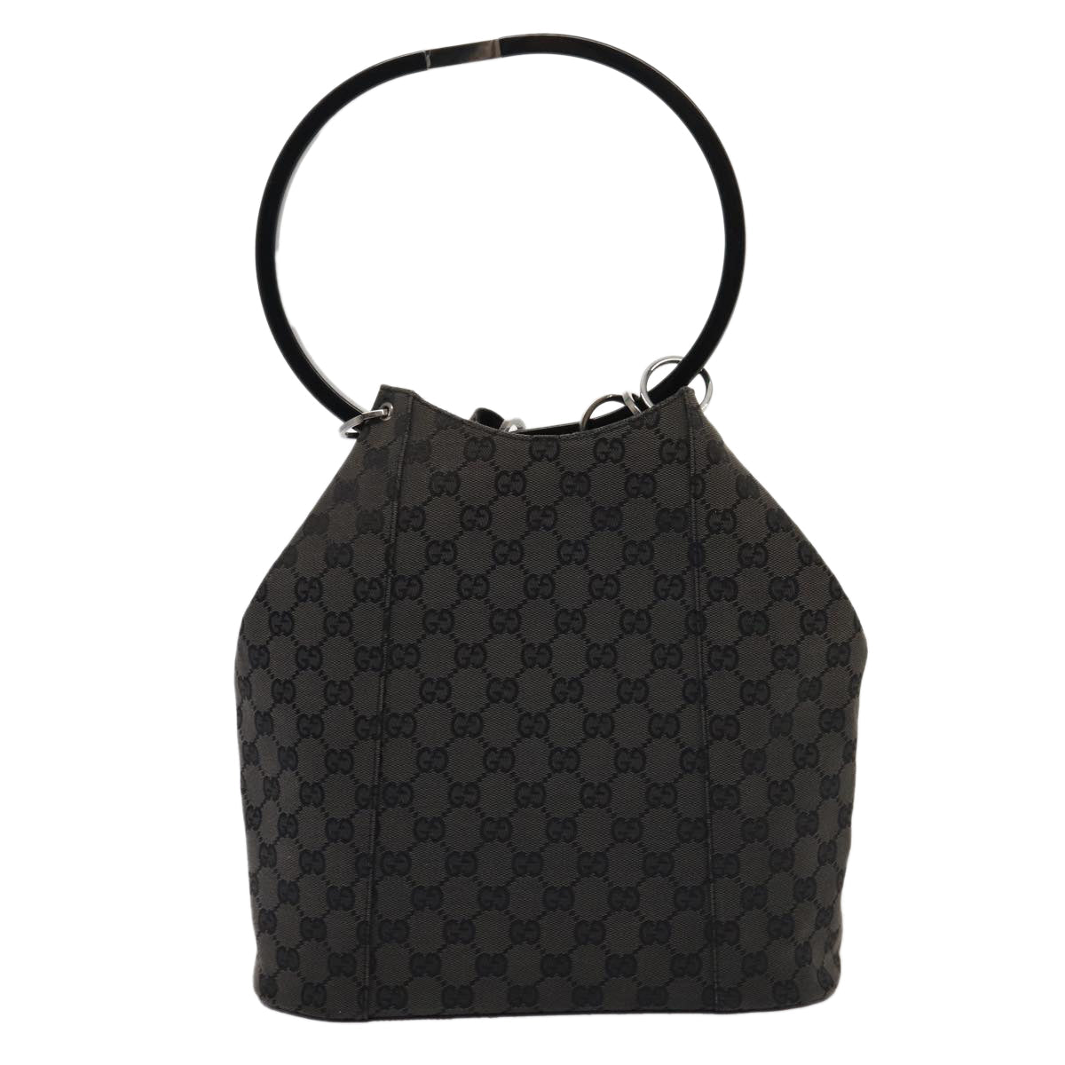 GUCCI GG Canvas Hand Bag Black 001 3738 hk1441