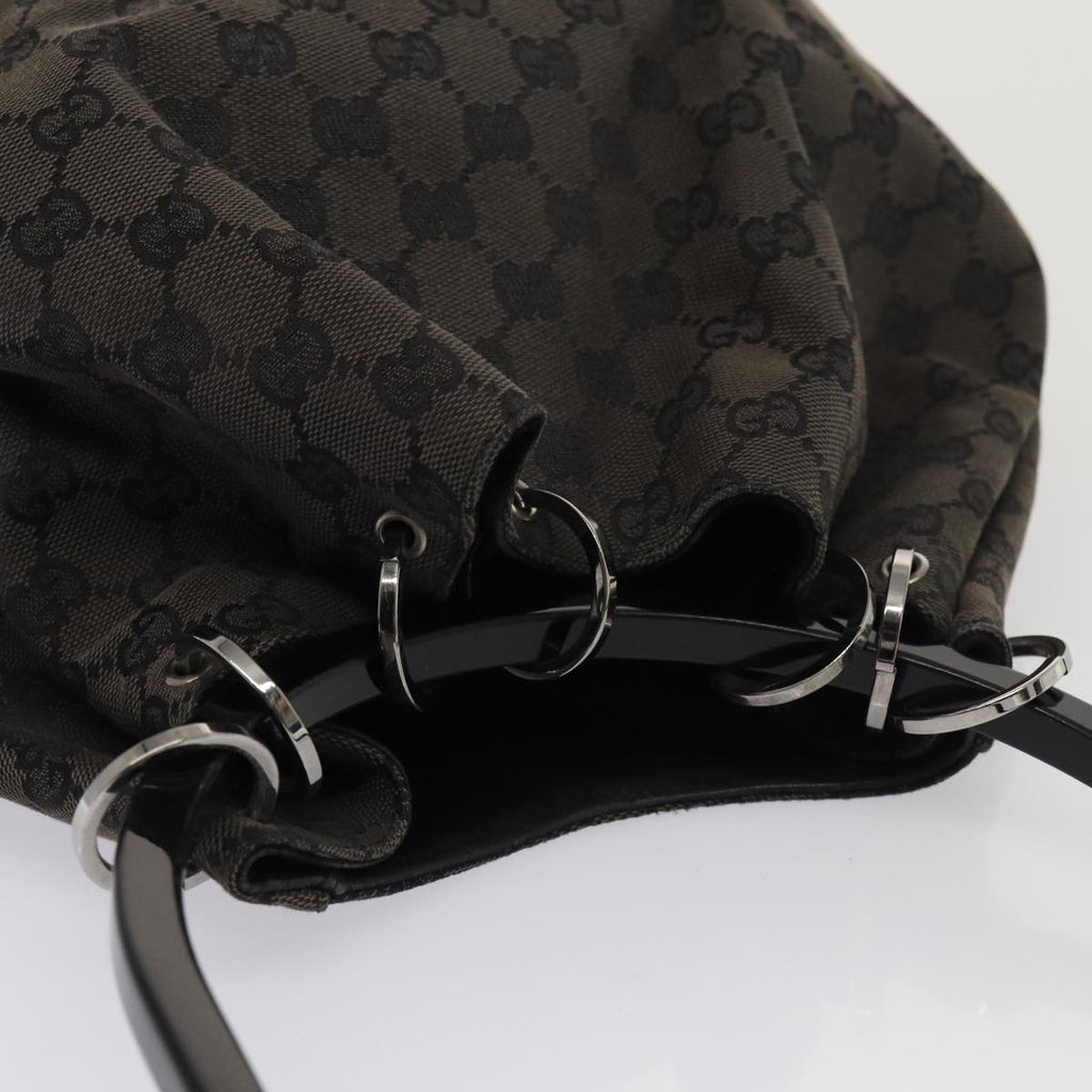 GUCCI GG Canvas Hand Bag Black 001 3738 hk1441