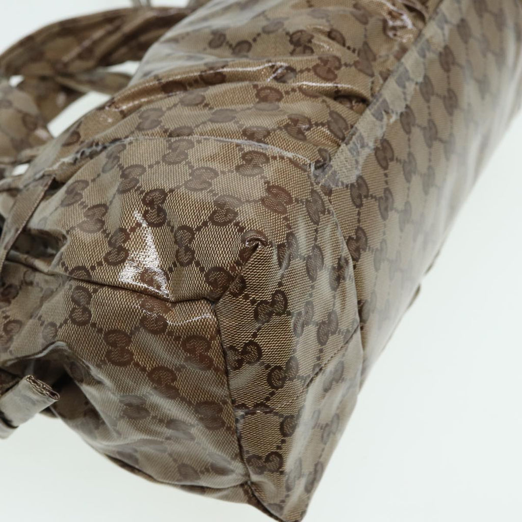 GUCCI GG Crystal Hand Bag Beige 197020 hk1447