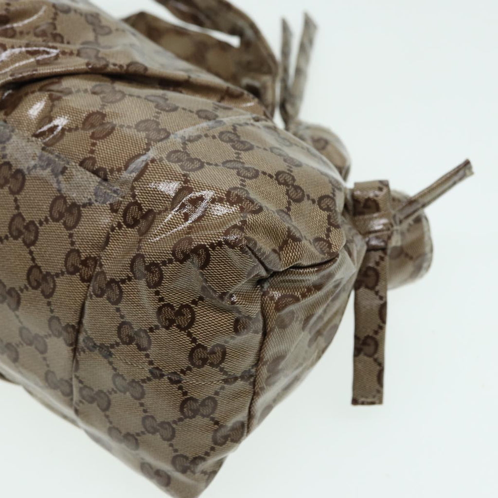 GUCCI GG Crystal Hand Bag Beige 197020 hk1447
