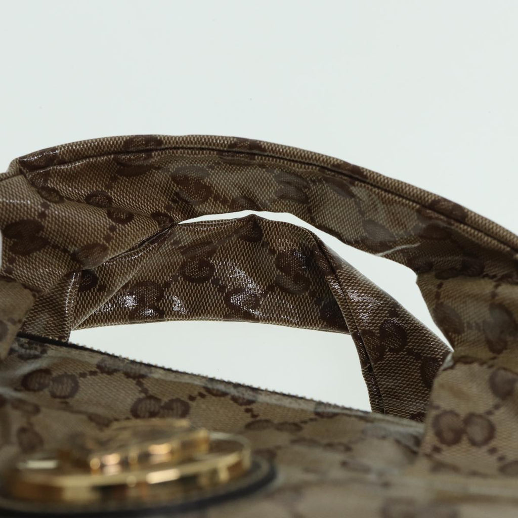 GUCCI GG Crystal Hand Bag Beige 197020 hk1447
