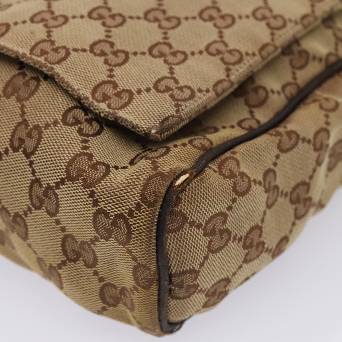GUCCI GG Canvas Shoulder Bag Beige 146236 hk1458