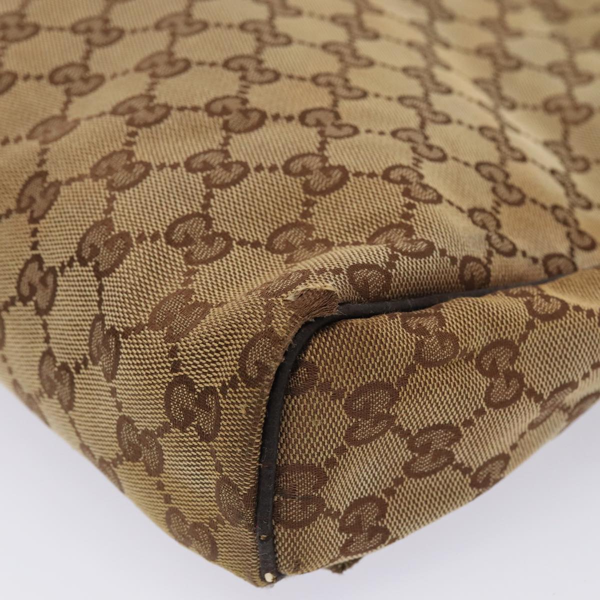 GUCCI GG Canvas Shoulder Bag Beige 146236 hk1458