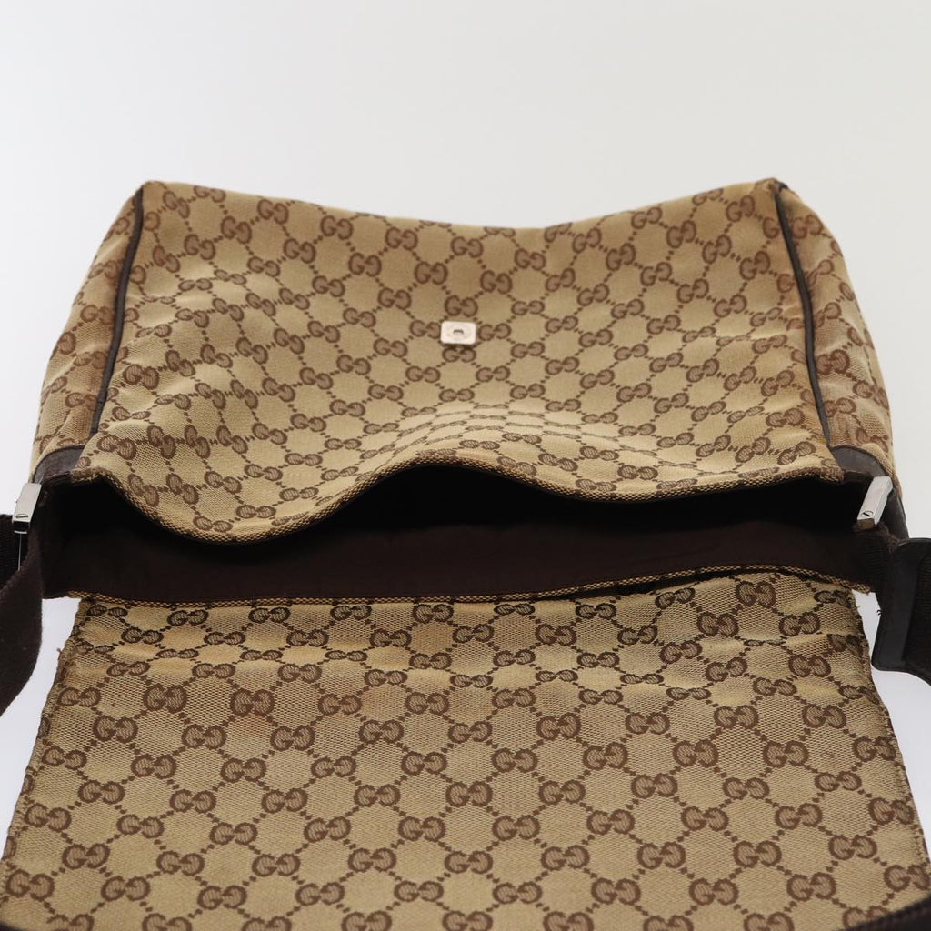 GUCCI GG Canvas Shoulder Bag Beige 146236 hk1458