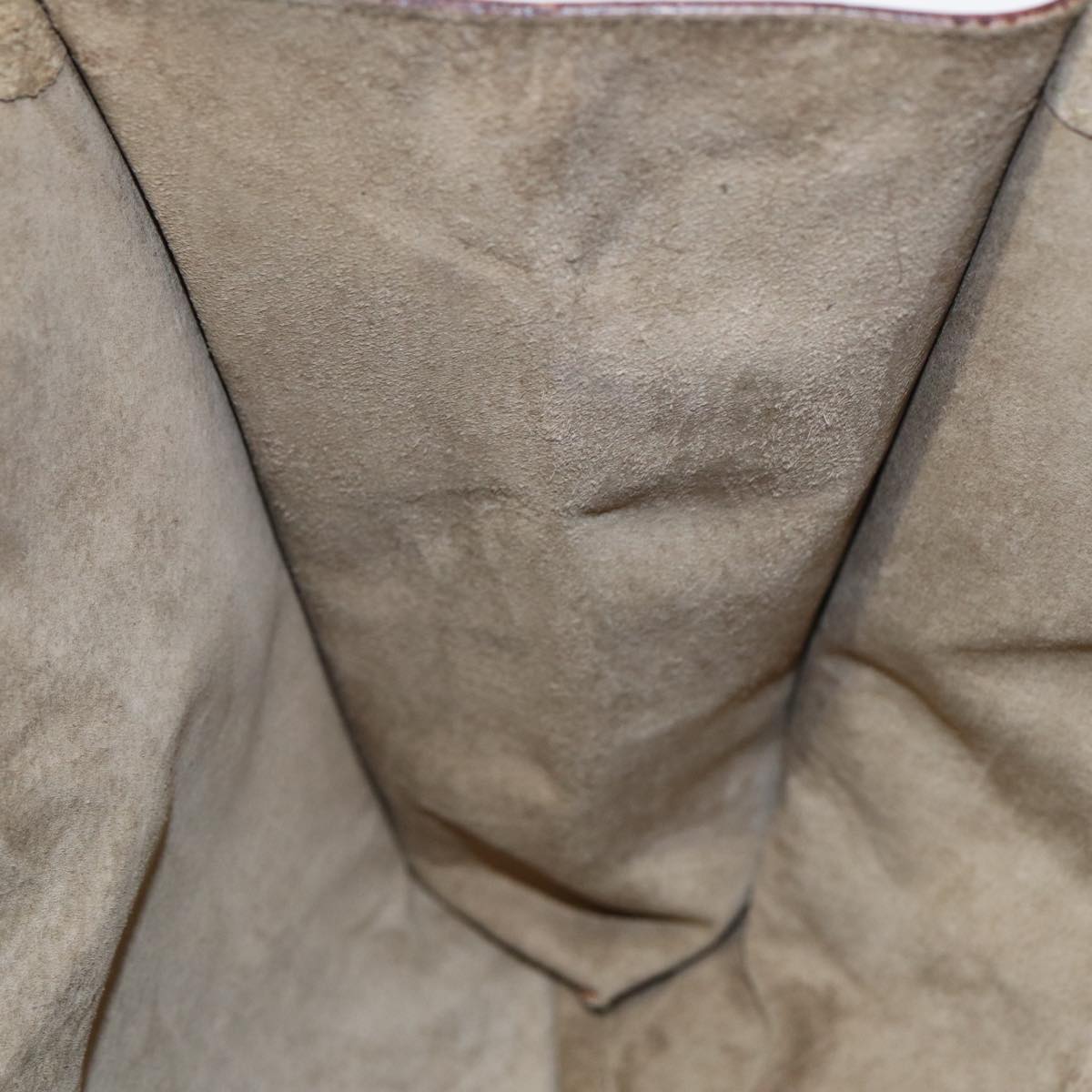 GUCCI Hand Bag Suede Beige hk1499