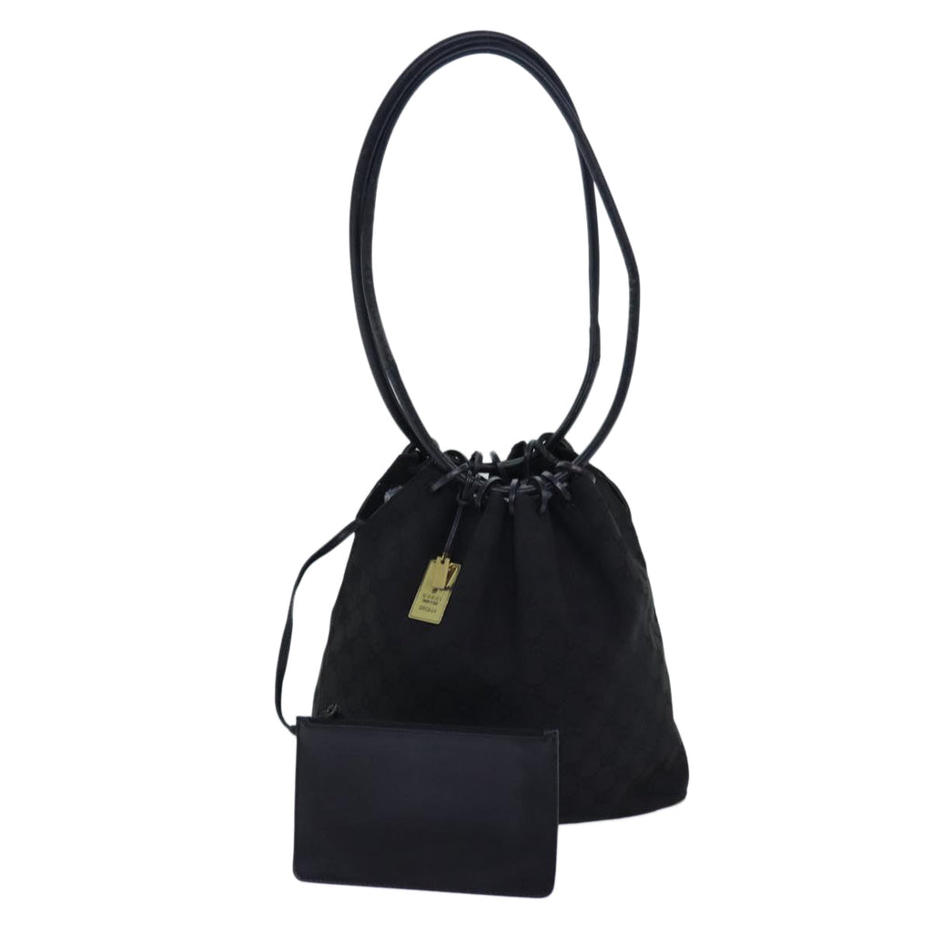 GUCCI GG Canvas Shoulder Bag Black 90644 hk1517