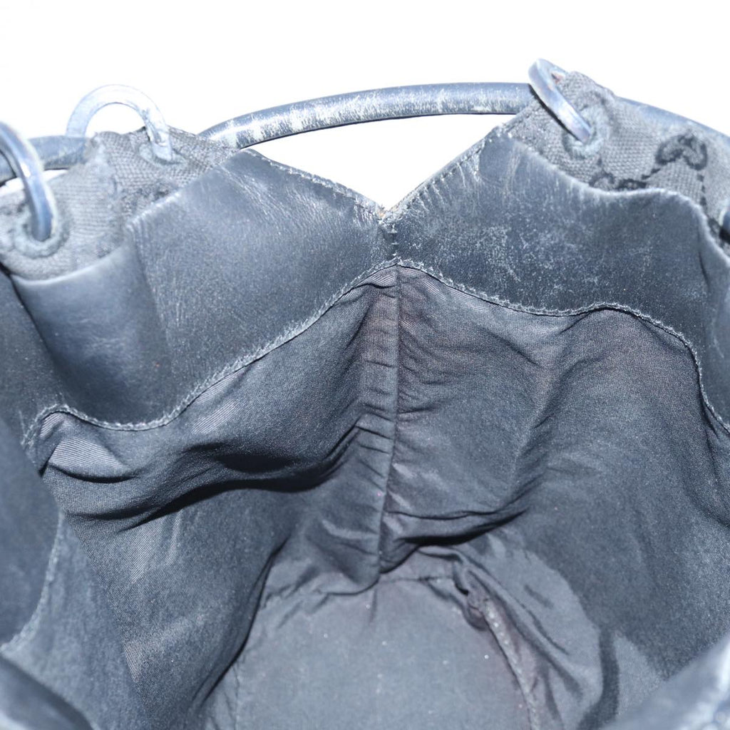 GUCCI GG Canvas Shoulder Bag Black 90644 hk1517