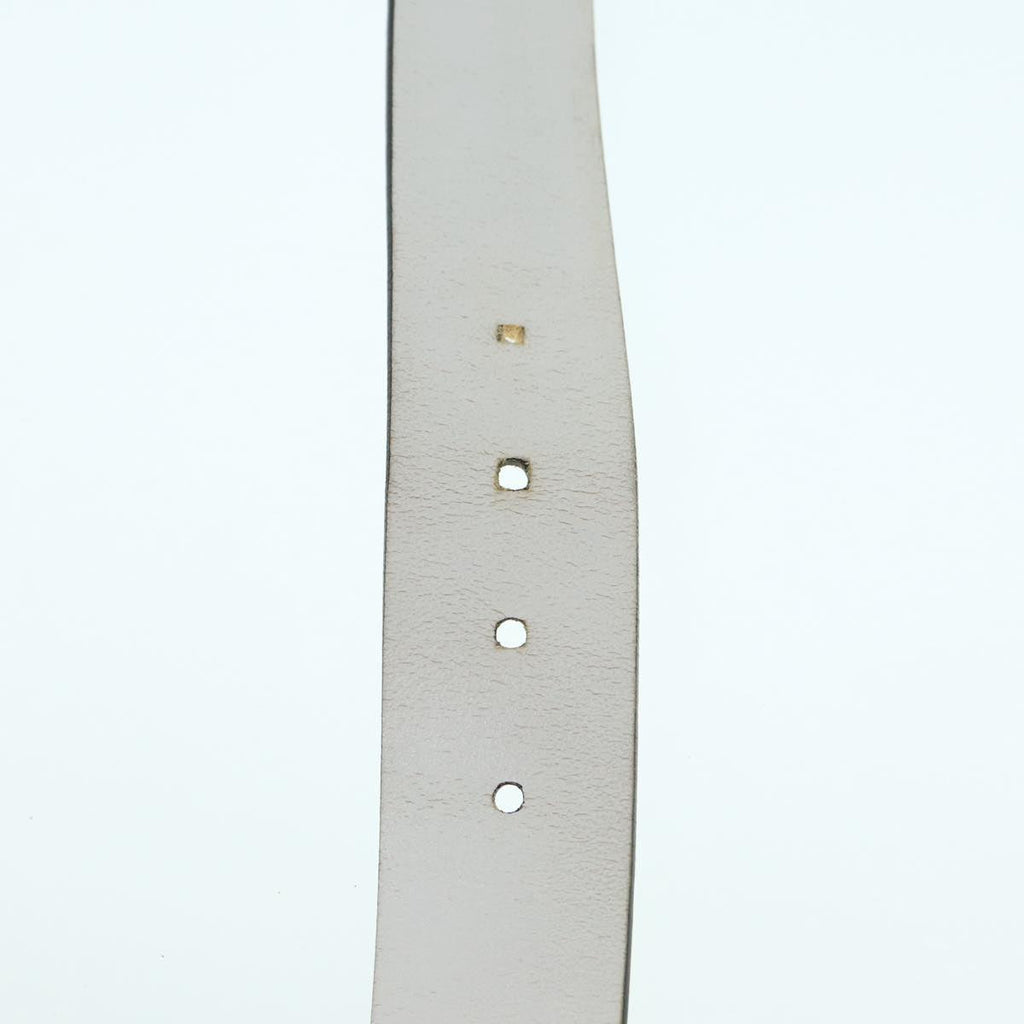 GUCCI GG Canvas Guccissima Belt Leather 40.9"" White 211562 hk1556