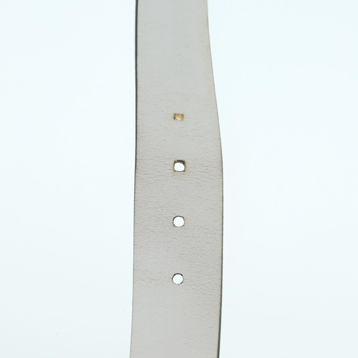 GUCCI GG Canvas Guccissima Belt Leather 40.9"" White 211562 hk1556