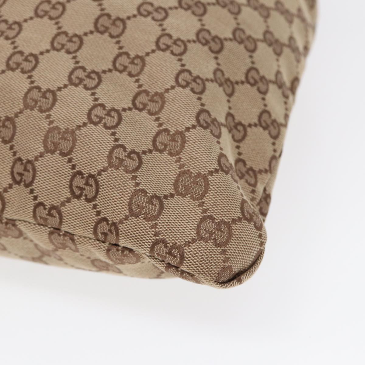 GUCCI Drawstring Bag GG Canvas Beige 014 1135 hk1558