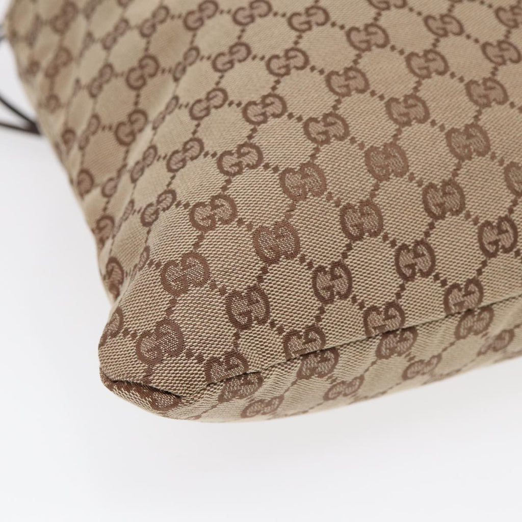 GUCCI Drawstring Bag GG Canvas Beige 014 1135 hk1558