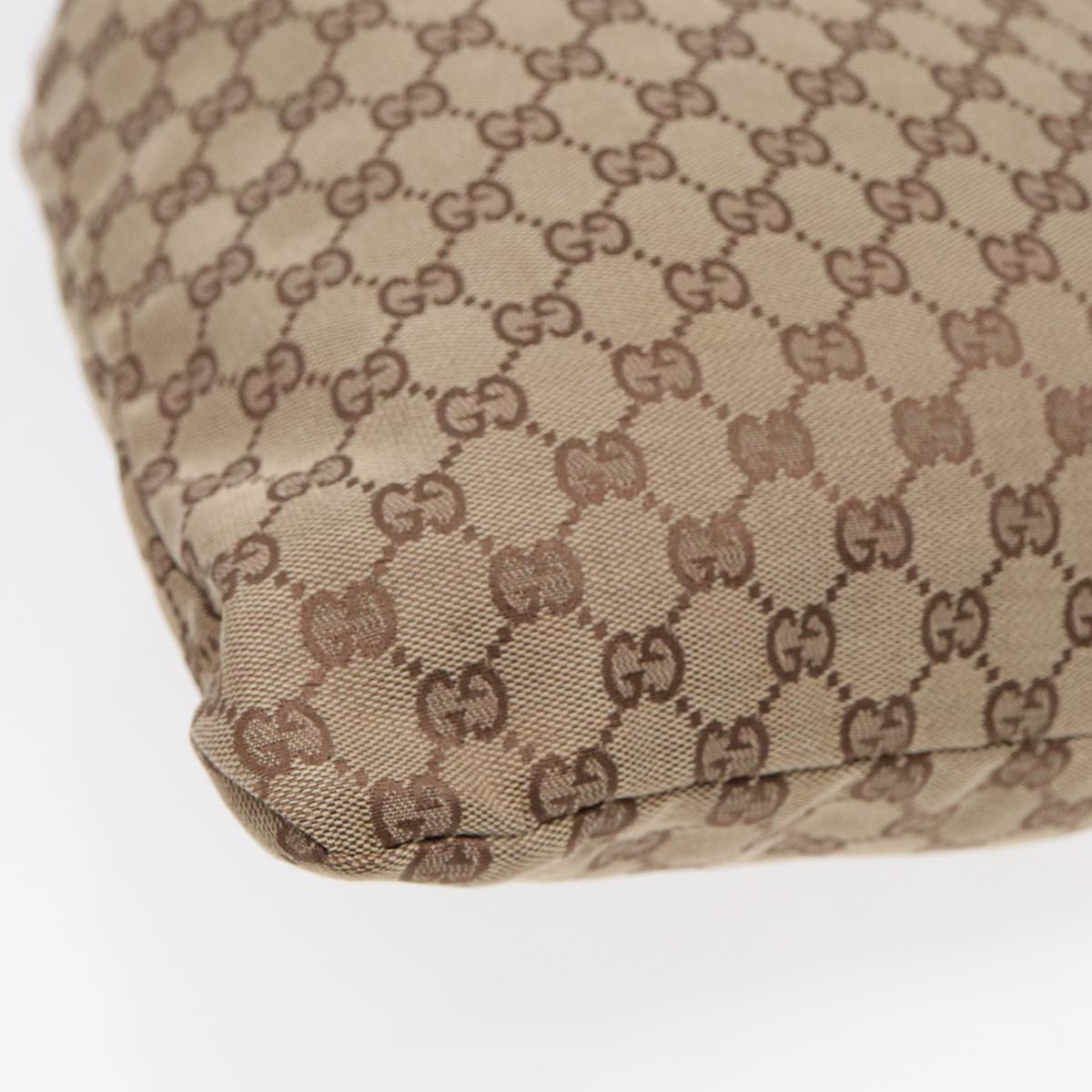 GUCCI Drawstring Bag GG Canvas Beige 014 1135 hk1558